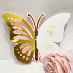 Carton d'invitation | Papillons