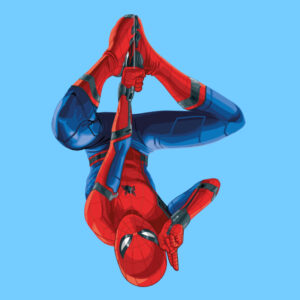 Figurine Spiderman suspendu